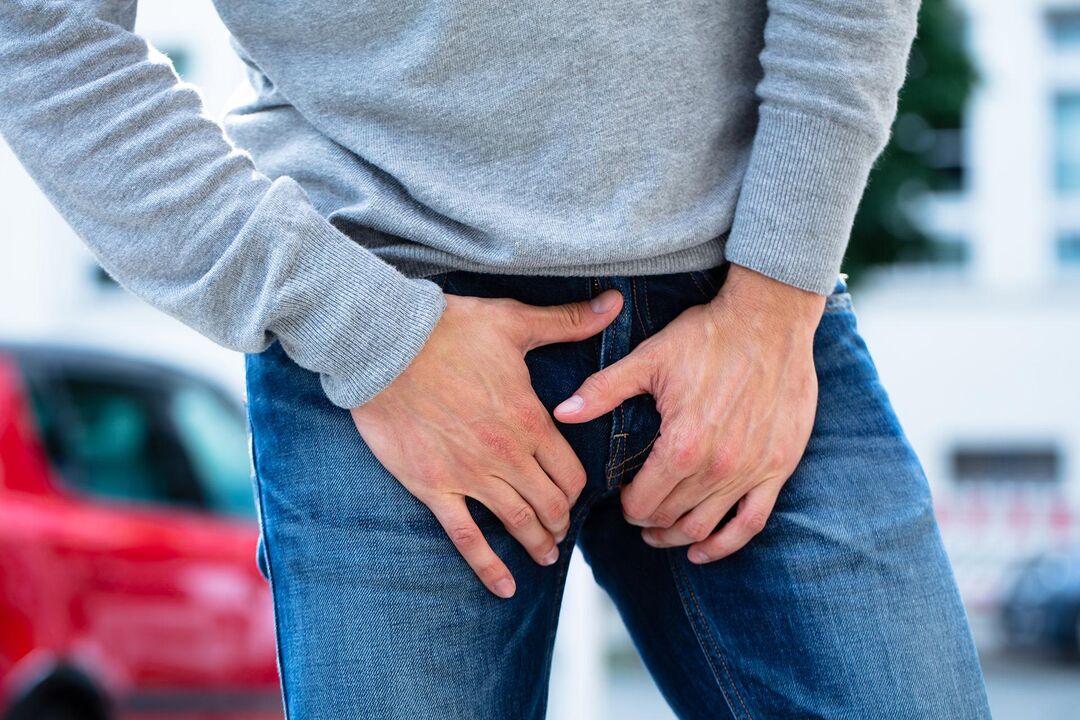 nyeri dina palangkangan di lalaki kalawan prostatitis calculous